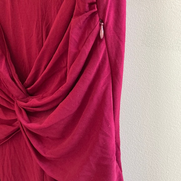 Laundry by Shelli Segal maroon crimson stretchy dress. Size 12. - Picture 7 of 12